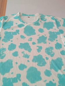 Blue Cow Print T-Shirt