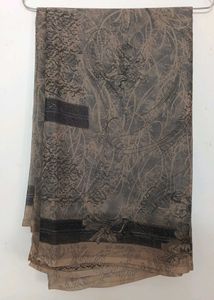 SYNTHETIC CHIFFON SAREE WITH BLOUSE