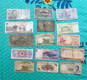 50 Foreign Notes Rare