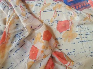 Floral Print Fabric Duppata/Stall