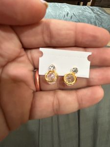 Sale! Gold Crystal Small Earings