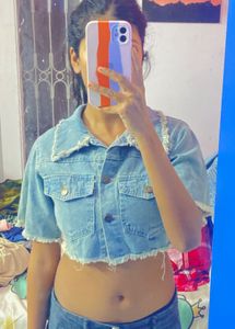 Cropped Denim Jacket