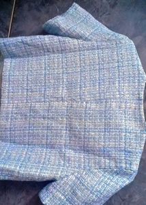Zara Textured Blue Jacket