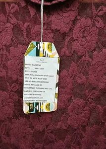 Floral Lace Bodysuit - M/L Size