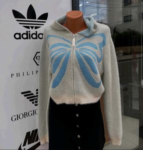 Butterfly Zip-Up Hoodie