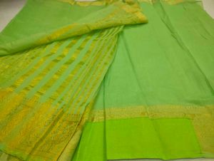 Lime Green Saree🥻