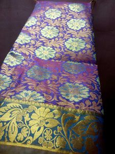 Kanjeevaram Semi Silk Saree Double colour shining