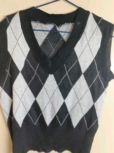 Cut Sleeves Sweater