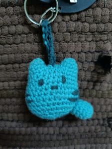 Chrochet Keychain Of Cat