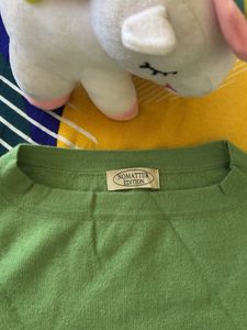 Green Long Sleeve Top