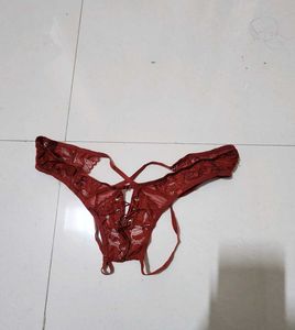 maroon thongs