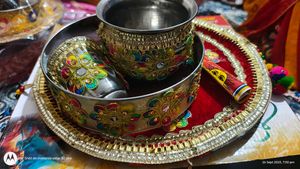 karwachauth samagri with aarti book