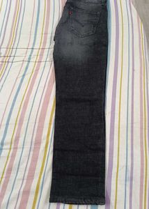 Levi&#39;s Black Wash Denim Jeans For Men
