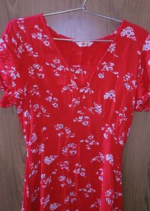 Red Floral Dress