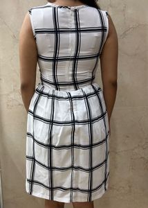 Benetton Checkered Sleeveless Dres