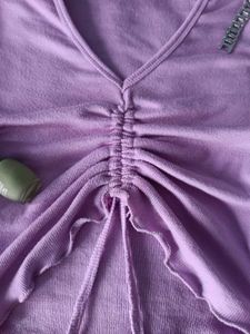 Lilac V-Neck Top