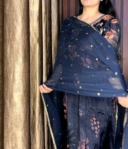 PURE CHINNON PARTY WEAR Gown suit set