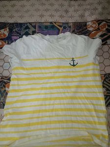 Striped Tee with Anchor