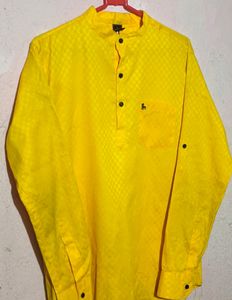 Totally New Shining Yellow Kurta Shirt