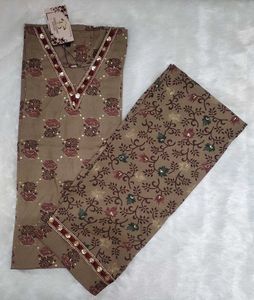 Rose Print Kurta Set