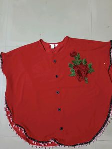 Red Women Top