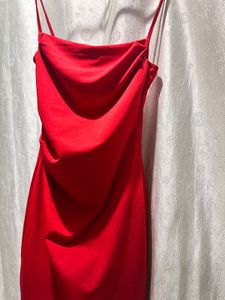 Red Bodycon Midi Dress