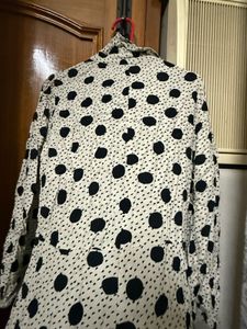 Mango Polka Dot Shirt Dress