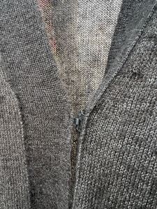 Cozy Grey Green Knit Cardigan