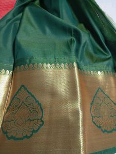 Elegant Peach Kanchipuram Saree Adi Offer Sale.