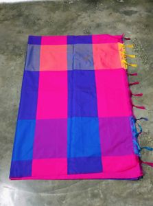 Bright Checkered Saree