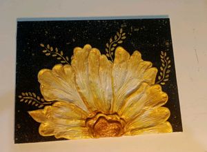 3D Black And Golden Painting
