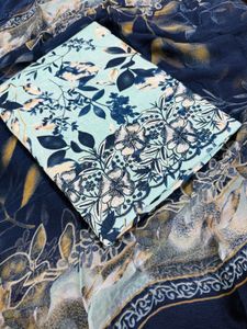 pure cottan print with work ☑️Bottam Suit Piece