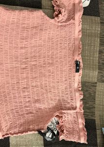 Cute Pink Off-Shoulder Dress