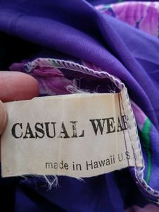 Hawaiin Orchid Print Floral Dress From Hawaii