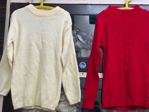 Red Knit Turtleneck