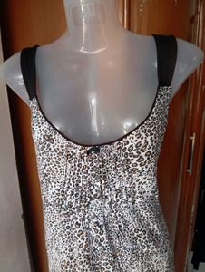 Leopard Print Slip Dress