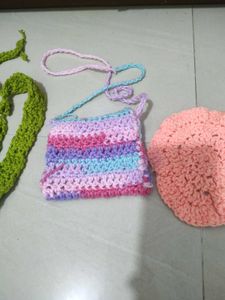 Crochet Set: Bag &amp; Accessories