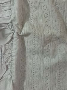 Ruffle Trim Long Sleeve Blouse