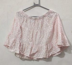 Pink Eyelet Co-ord Set