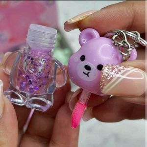 Bear Lipgloss Key Chain