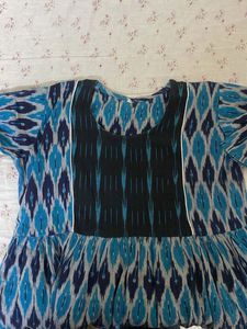Blue Ikkat Kurta💙