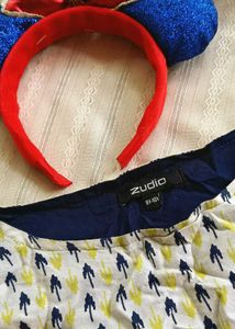 Zudio Top With a Imported Hairband (Free)
