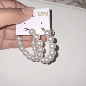 Pearl Hoop Earrings