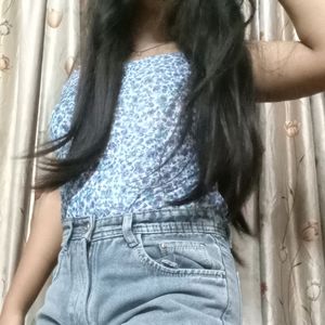 Floral Striped Top For Girls