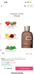 FRSH BY SALMAN KHAN 1965 POUR HOMME EAU DE PARFUM 100ml