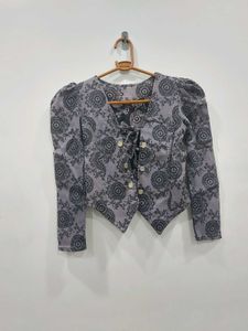 Patterned Grey Jacket