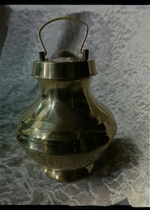 Vintage Brass Pot with Lid