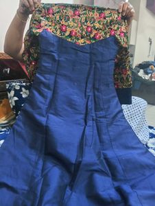 Stylish Blue &amp; Floral Kurti