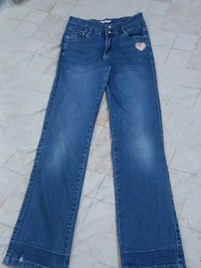 Cute Embellished Denim Jeans