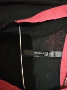 Black And Red Kurta